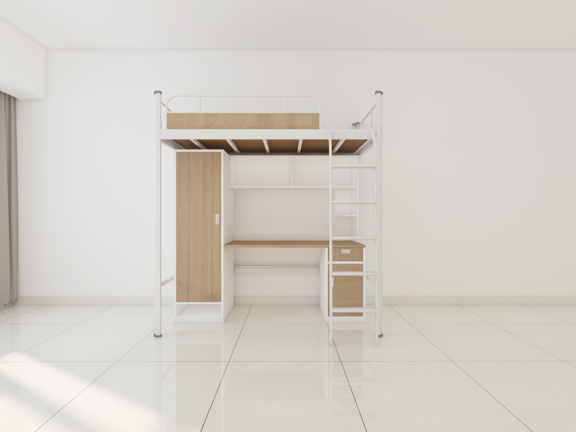 用于學生宿舍的雙層鐵床